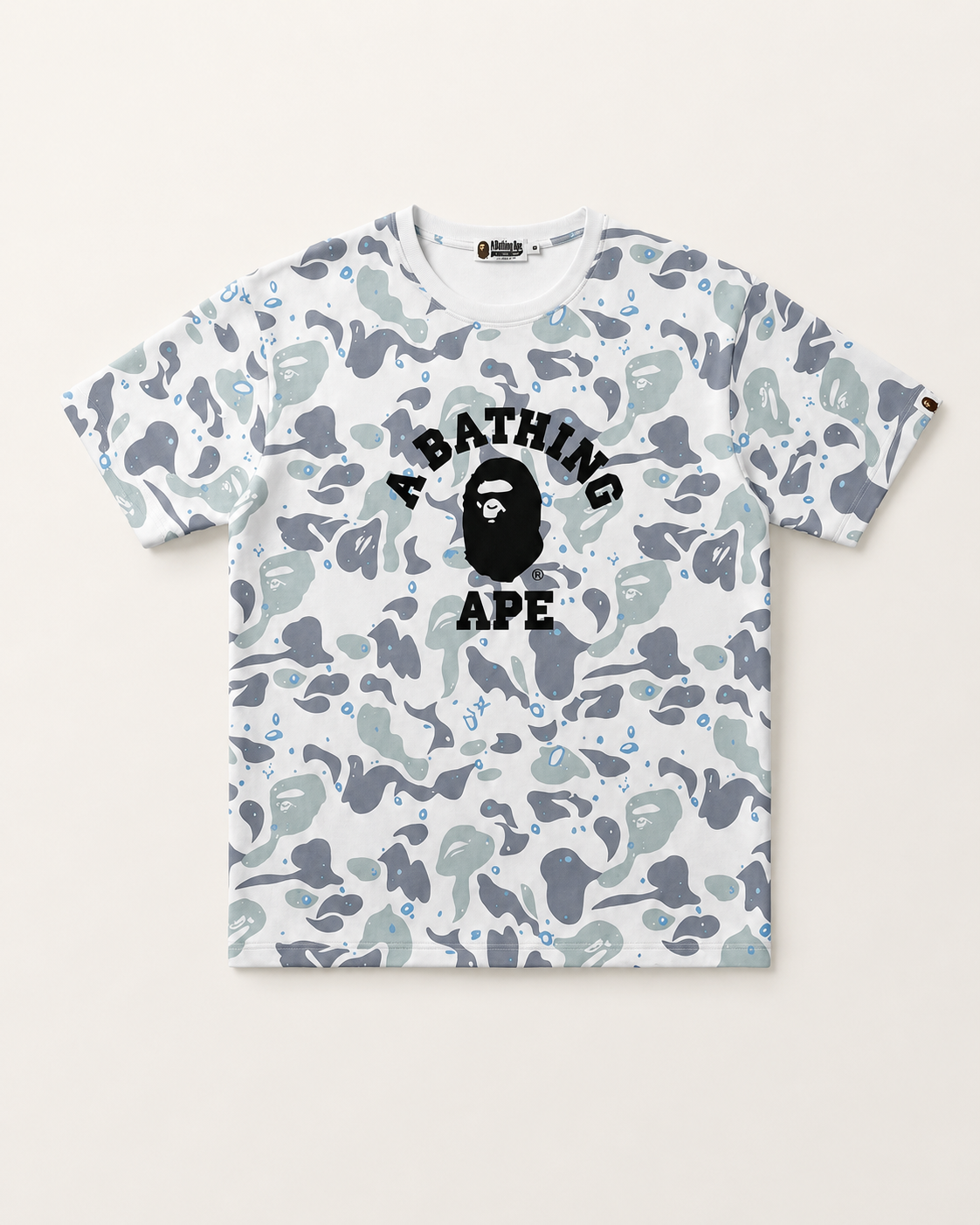 Bape Tee White Camo