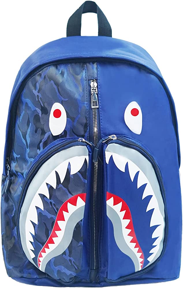 Bape Shark Back Pack Blue – Uptownshop