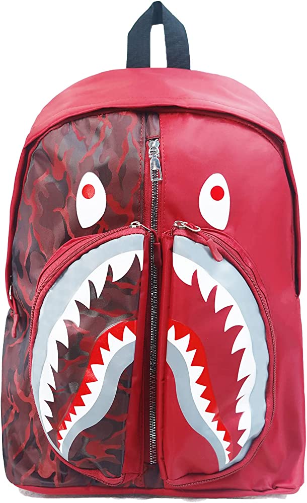 Bape Shark Back Pack Red – Uptownshop