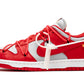 DUNK LOW
"Off-White - University Red"