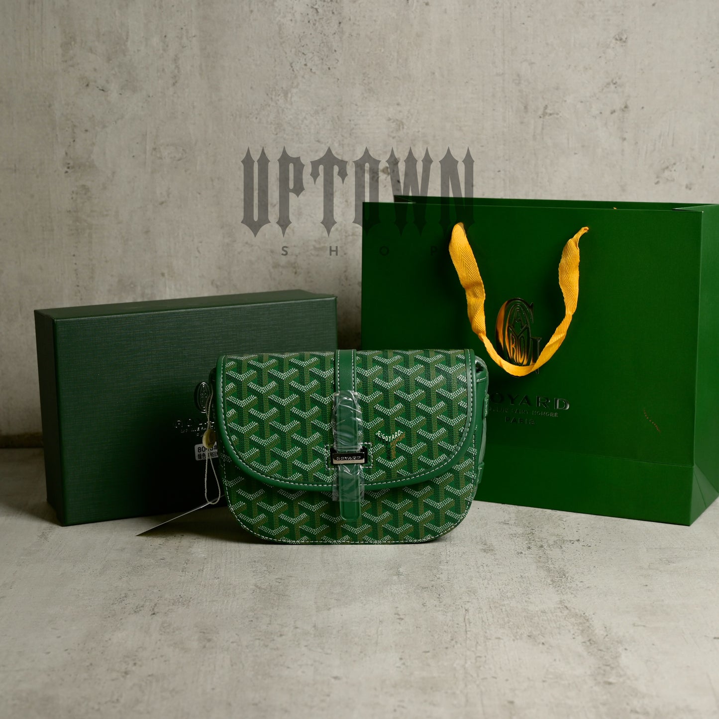Goyard Goyardine Belvedere PM Messenger Bag Green