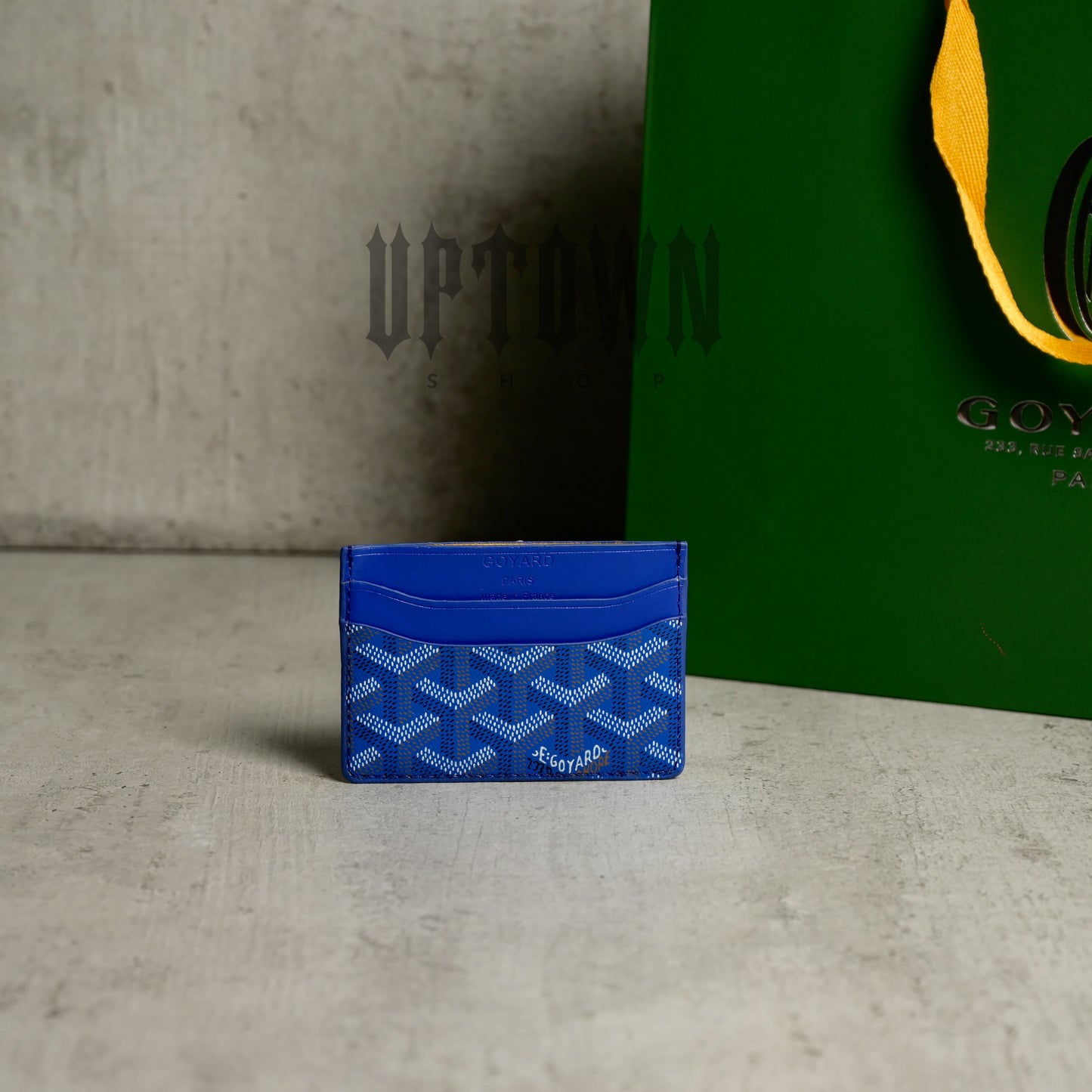 Goyard Sulpice Card Holder Blue