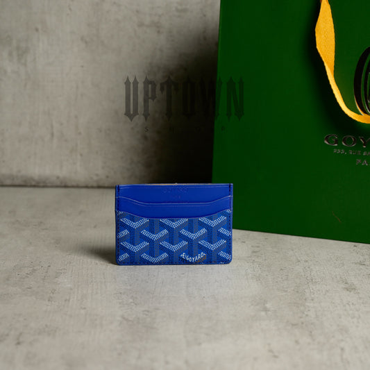 Goyard Sulpice Card Holder Blue