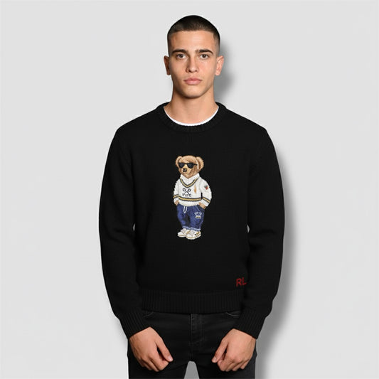 Ralph Lauren bear sweater black