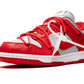 DUNK LOW
"Off-White - University Red"