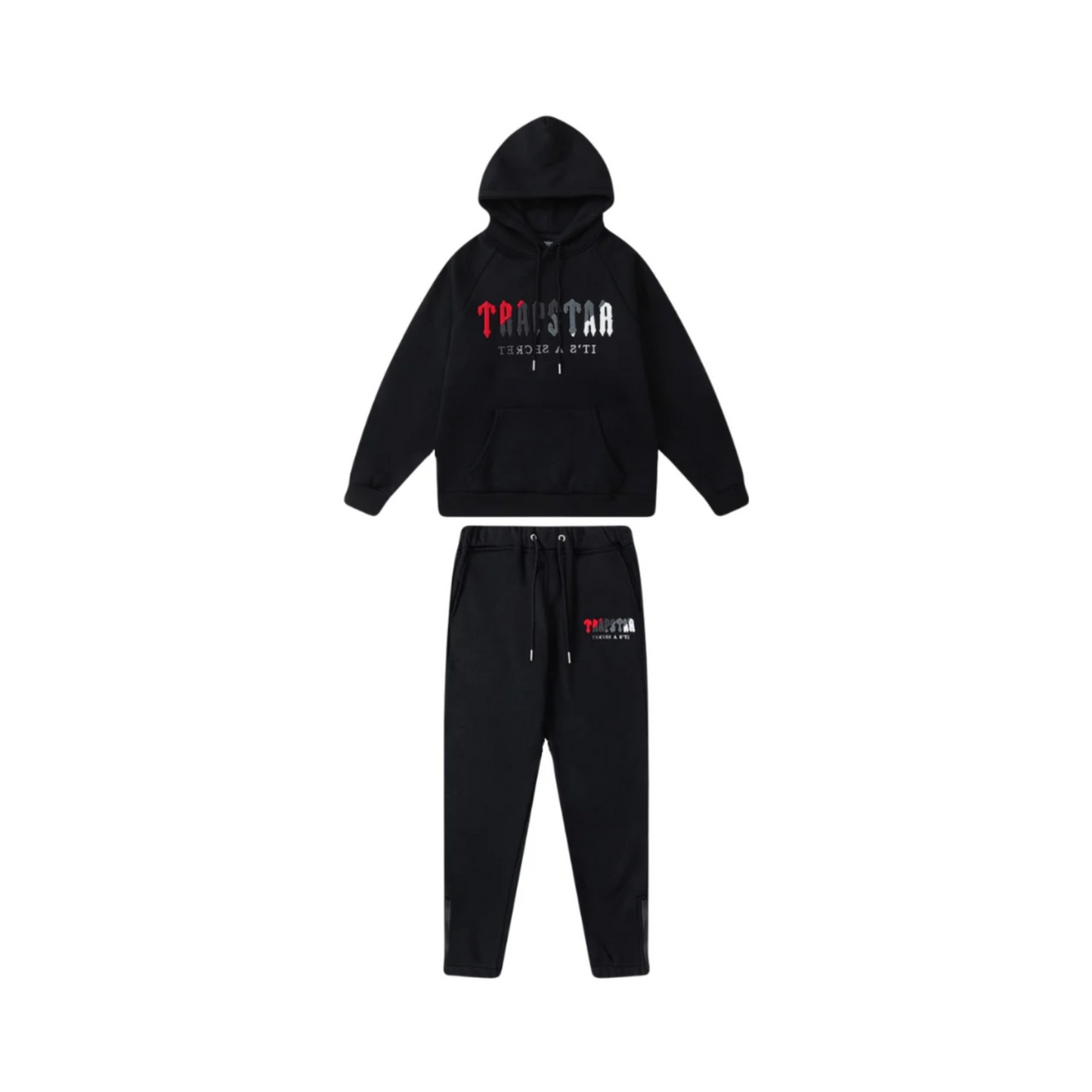 Trapstar Decoded Tracksuit Black Red