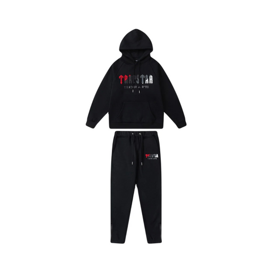 Trapstar Decoded Tracksuit Black Red