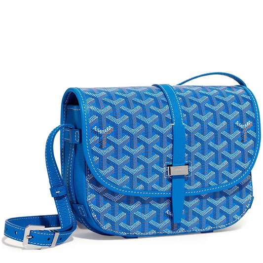 Goyard Goyardine Belvedere PM Messenger Bag Blue