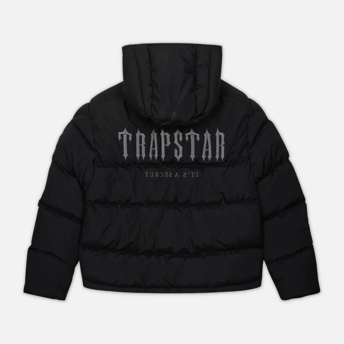 TRAPSTAR DECODED HOODED PUFFER 2.0 JACKET - BLACK